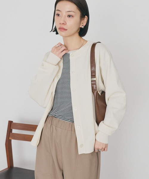 AMERICAN HOLIC(アメリカンホリック)の「クルーネックニットカーディガン(カーディガン/ボレロ・レディース・アイボリー/ブラック/グレイッシュベージュ/ライトブルー・L/M)」の21枚目の写真