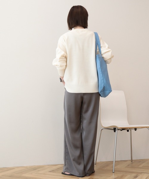 AMERICAN HOLIC(アメリカンホリック)の「クルーネックニットカーディガン(カーディガン/ボレロ・レディース・アイボリー/ブラック/グレイッシュベージュ/ライトブルー・L/M)」の17枚目の写真