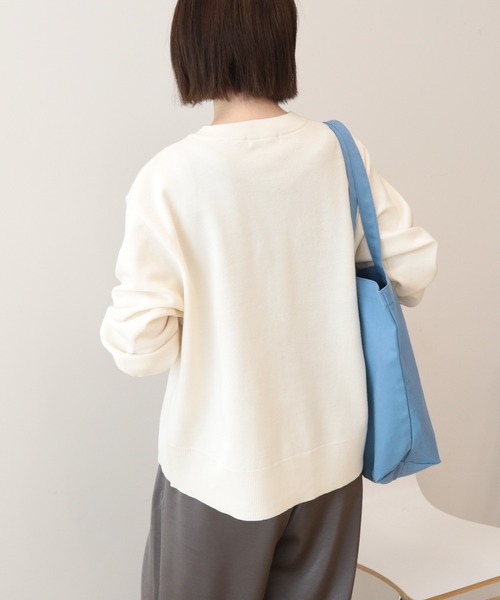 AMERICAN HOLIC(アメリカンホリック)の「クルーネックニットカーディガン(カーディガン/ボレロ・レディース・アイボリー/ブラック/グレイッシュベージュ/ライトブルー・L/M)」の19枚目の写真