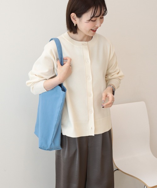 AMERICAN HOLIC(アメリカンホリック)の「クルーネックニットカーディガン(カーディガン/ボレロ・レディース・アイボリー/ブラック/グレイッシュベージュ/ライトブルー・L/M)」の20枚目の写真