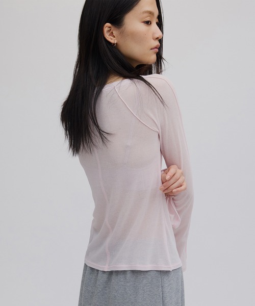 Ameri(アメリ)の「2WAY SOFT TOUCH CUT TOP(Tシャツ/カットソー Ameri(アメリ)の「2WAY SOFT TOUCH CUT TOP(Tシャツ/カットソー