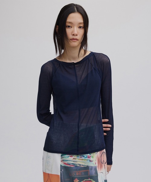 新品 Ameri☆2WAY SOFT TOUCH CUT TOP オフホワイト Ameri（アメリ）の