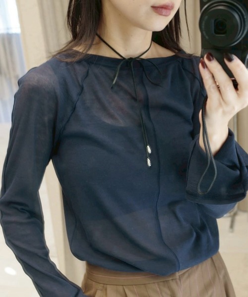 Ameri（アメリ）の「2WAY SOFT TOUCH CUT TOP（Tシャツ/カットソー