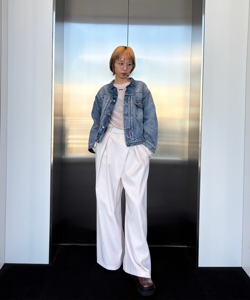 Ameri（アメリ）の「2WAY SOFT TOUCH CUT TOP（Tシャツ/カットソー