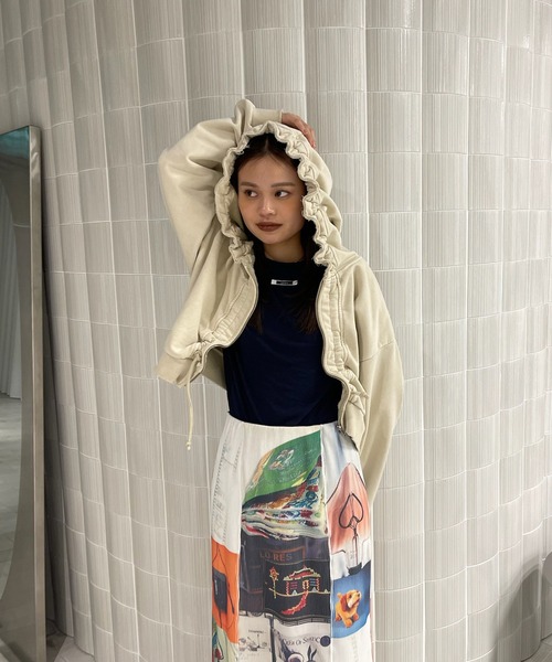 Ameri（アメリ）の「2WAY SOFT TOUCH CUT TOP（Tシャツ/カットソー