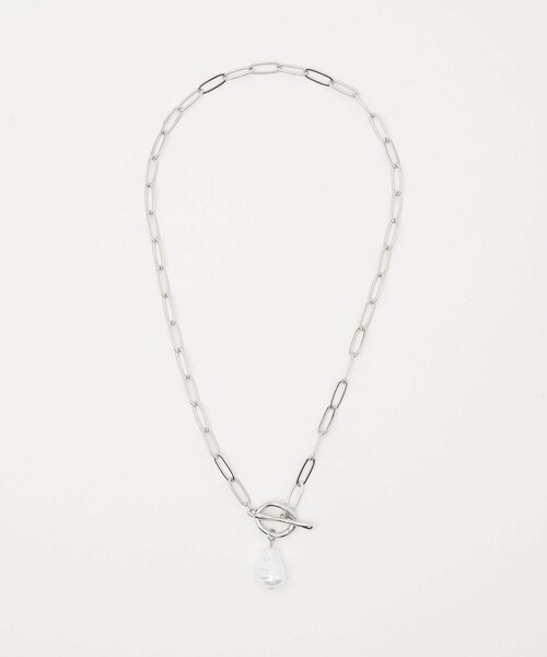 CITEN（シテン）の「＜CITEN＞マンテルモチーフネックレス（ネックレス・レディース・シルバー/ホワイト・FREE）」の3枚目の写真