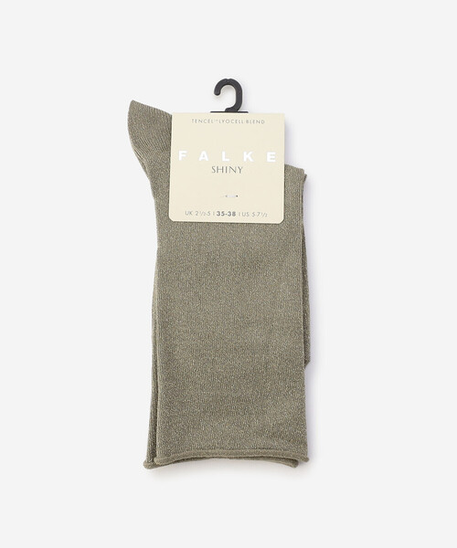 FALKE(ファルケ)の「FALKE | 46414 SHINY SOCKS WOMEN(ソックス/靴下・レディース・ブラック/グレー系その他/ホワイト/シルバー・35/38)」の3枚目の写真
