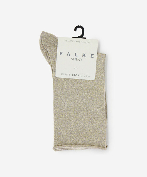 FALKE(ファルケ)の「FALKE | 46414 SHINY SOCKS WOMEN(ソックス/靴下・レディース・ブラック/グレー系その他/ホワイト/シルバー・35/38)」の4枚目の写真
