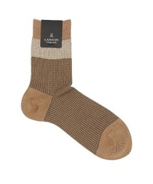 LANVIN collection（ランバン コレクション）の「LANVIN COLLECTION 抗菌防臭 ハイゲージ 千鳥格子 ミドルソックス 02412145（ソックス/靴下）」