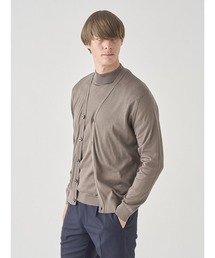 JOHN SMEDLEY（ジョンスメドレー）の「Vネック長袖コットンニットカーディガン（カーディガン/ボレロ）」