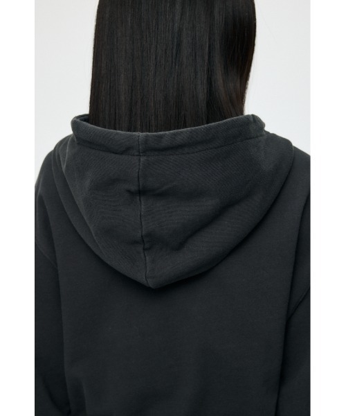 MOUSSY（マウジー）の「【26年SS新作】PHYS. ED. ZIP UP フーディ（スウェット・レディース・ライトブラック/ネイビー/杢グレー・FREE）」の12枚目の写真