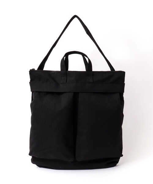 NESK（ネスク）の「【NESK】《A4サイズ可》ナイロン ヘルメット2ＷAYショルダーバッグ（NS-011）（トートバッグ・メンズ・ブラック/グレー・FREE）」の3枚目の写真