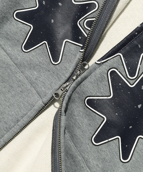 NICE GHOST CLUB（ナイスゴーストクラブ）の「RELIGIOUS SYMBOLS HOODIE ZIP UP_GREY(NG2GSUM480A)（パーカー・レディース・グレー・SMALL/MEDIUM/LARGE）」の5枚目の写真