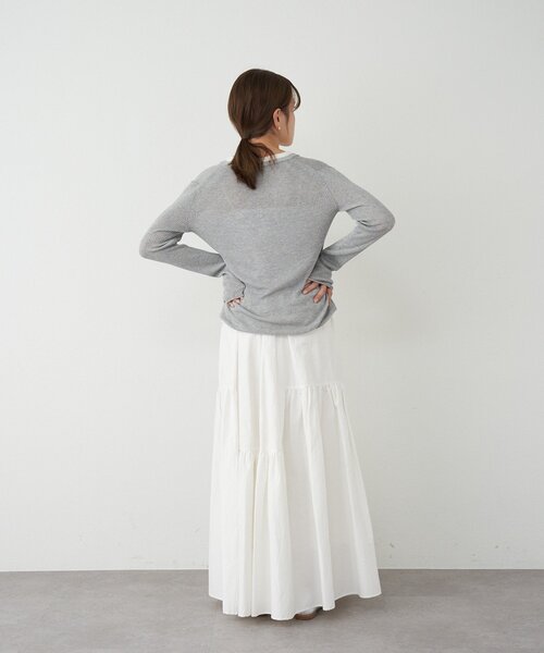 SHENERY（シーナリー）の「タフタボリュームスカート（スカート・レディース・ブラック/ホワイト・38/36）」の7枚目の写真