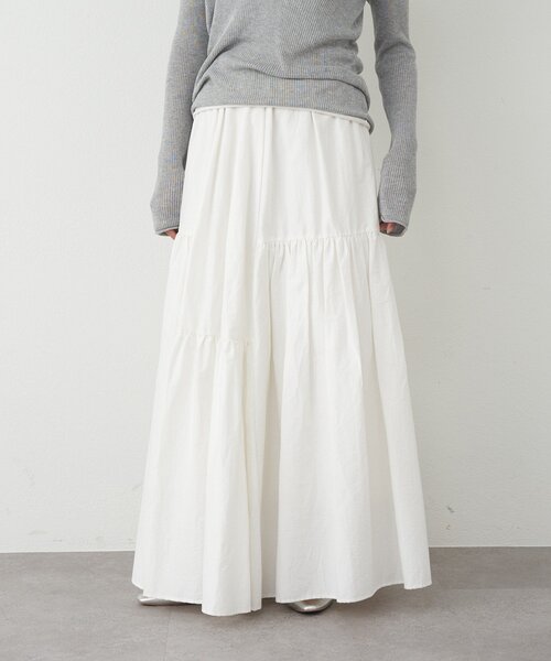 SHENERY（シーナリー）の「タフタボリュームスカート（スカート・レディース・ブラック/ホワイト・38/36）」の9枚目の写真