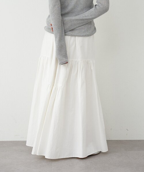 SHENERY（シーナリー）の「タフタボリュームスカート（スカート・レディース・ブラック/ホワイト・38/36）」の11枚目の写真