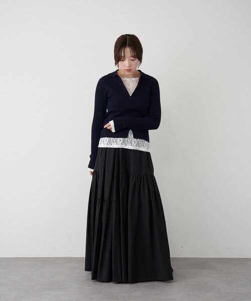 SHENERY（シーナリー）の「タフタボリュームスカート（スカート・レディース・ブラック/ホワイト・38/36）」の20枚目の写真