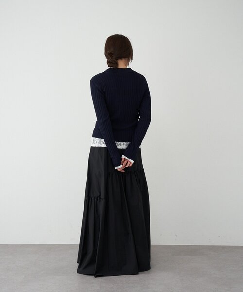 SHENERY（シーナリー）の「タフタボリュームスカート（スカート・レディース・ブラック/ホワイト・38/36）」の22枚目の写真