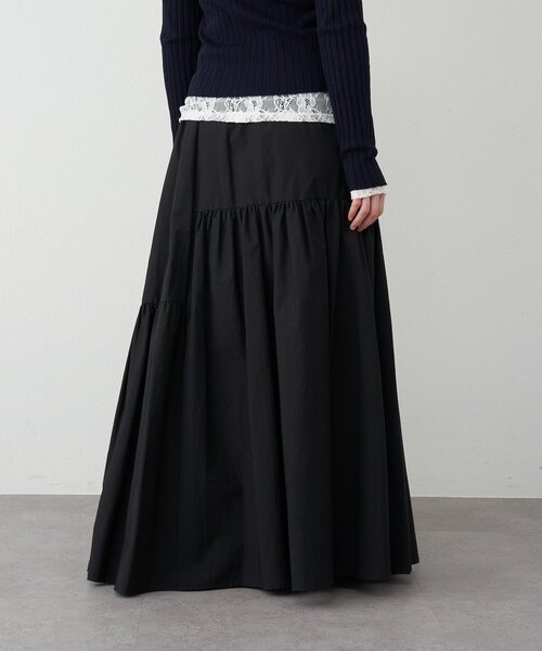 SHENERY（シーナリー）の「タフタボリュームスカート（スカート・レディース・ブラック/ホワイト・38/36）」の3枚目の写真