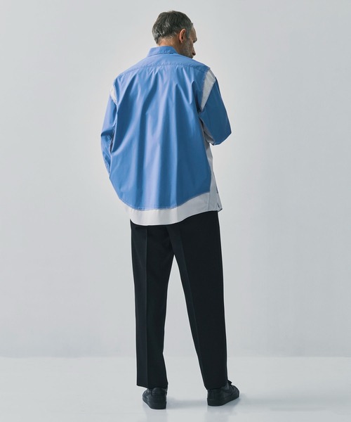 N.HOOLYWOOD（N.ハリウッド）の「【N.HOOLYWOOD/エヌハリウッド】別注切替シャツ（シャツ/ブラウス・メンズ・ブルー/ダークグレー・38/36）」の6枚目の写真