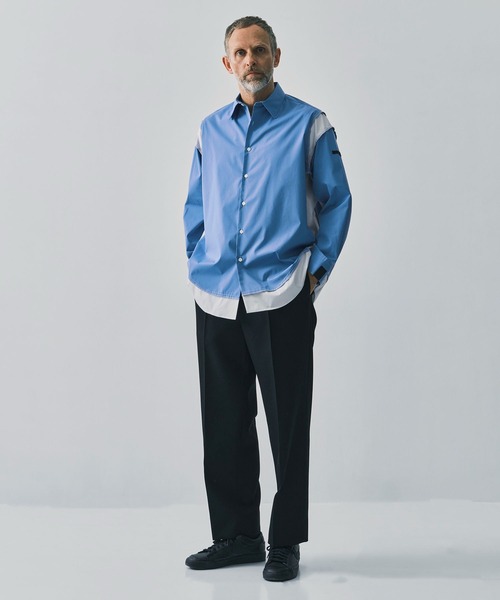 N.HOOLYWOOD（N.ハリウッド）の「【N.HOOLYWOOD/エヌハリウッド】別注切替シャツ（シャツ/ブラウス・メンズ・ブルー/ダークグレー・38/36）」の3枚目の写真