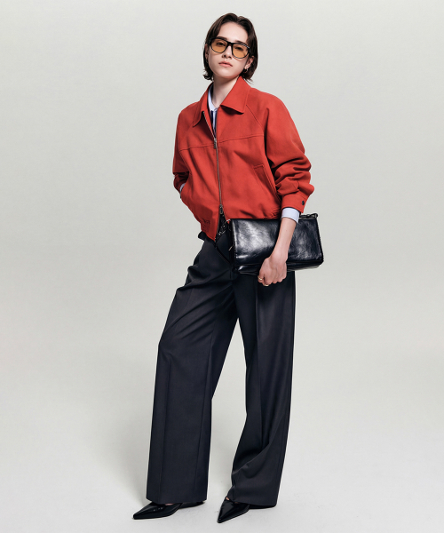 ベキ ボンバージャケット_レッド / BAEKI BOMBER JACKET_RED