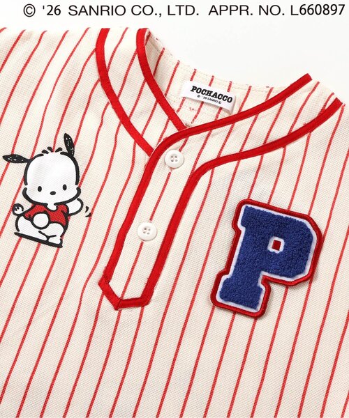 sanrio(サンリオ)の「【NET別注】【リンク】サンリオキャラクターズ スポーツT(Tシャツ/カットソー・キッズ・クリーム/ブラック/レッド・100/110/120)」の15枚目の写真
