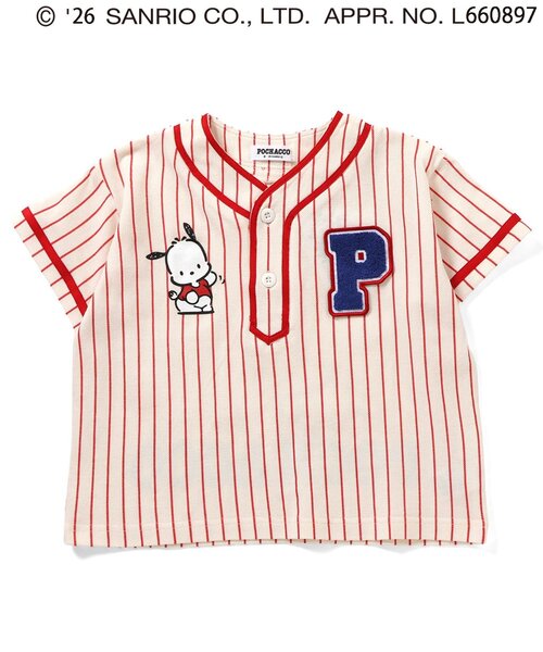 sanrio(サンリオ)の「【NET別注】【リンク】サンリオキャラクターズ スポーツT(Tシャツ/カットソー・キッズ・クリーム/ブラック/レッド・100/110/120)」の4枚目の写真