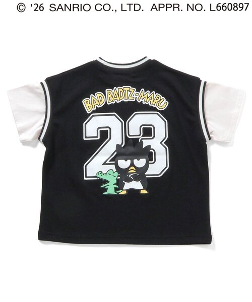 sanrio(サンリオ)の「【NET別注】【リンク】サンリオキャラクターズ スポーツT(Tシャツ/カットソー・キッズ・クリーム/ブラック/レッド・100/110/120)」の9枚目の写真