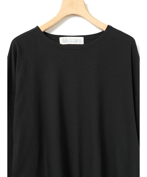 MidiUmi（ミディウミ）の「MidiUmi シアーワイドプルオーバー（Tシャツ/カットソー・レディース・オフホワイト/ブラック・FREE）」の12枚目の写真