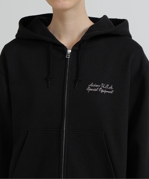 AVIREX(アヴィレックス)の「《直営店限定》VARSITY FLAG PARKA(パーカー・レディース・オフホワイト/ブラック・F)」の3枚目の写真