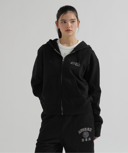 AVIREX(アヴィレックス)の「《直営店限定》VARSITY FLAG PARKA(パーカー・レディース・オフホワイト/ブラック・F)」の15枚目の写真