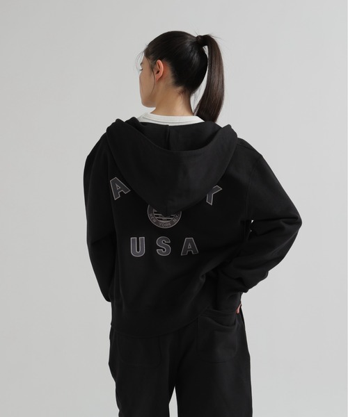 AVIREX(アヴィレックス)の「《直営店限定》VARSITY FLAG PARKA(パーカー・レディース・オフホワイト/ブラック・F)」の17枚目の写真