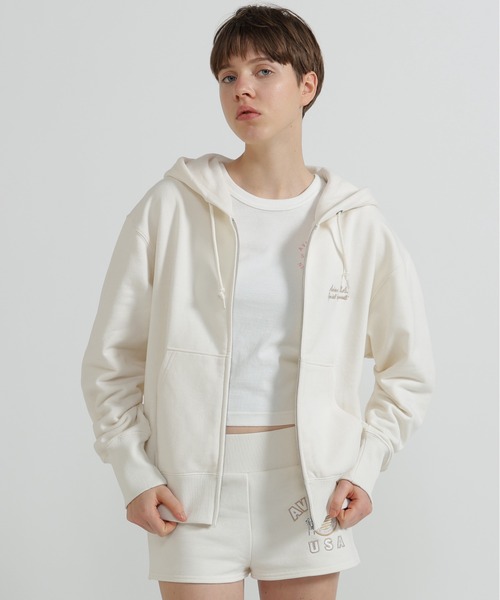 AVIREX(アヴィレックス)の「《直営店限定》VARSITY FLAG PARKA(パーカー・レディース・オフホワイト/ブラック・F)」の22枚目の写真