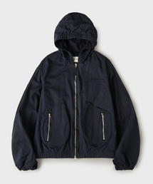 HOOVES（フーブス）の「ボリュームバンディッドフードジャケット[ネイビー]（その他アウター）」