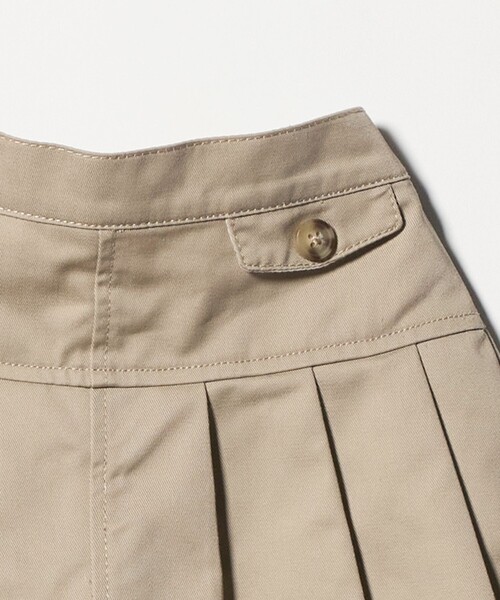 green label relaxing（グリーンレーベルリラクシング）の「ツイルプリーツ キュロット スカート / キッズ  100cm-160cm（スカート・キッズ・ライム/ベージュ/ネイビー・110cm/140cm/150cm/130cm/120cm/160cm/100cm）」の8枚目の写真