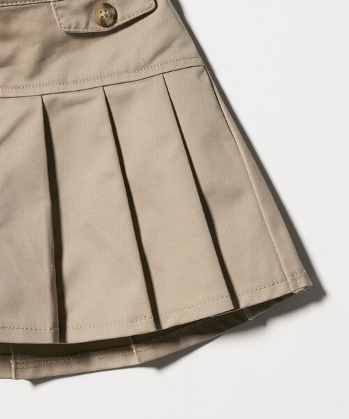 green label relaxing（グリーンレーベルリラクシング）の「ツイルプリーツ キュロット スカート / キッズ  100cm-160cm（スカート・キッズ・ライム/ベージュ/ネイビー・110cm/140cm/150cm/130cm/120cm/160cm/100cm）」の12枚目の写真