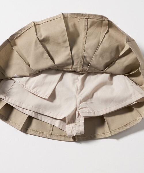 green label relaxing（グリーンレーベルリラクシング）の「ツイルプリーツ キュロット スカート / キッズ  100cm-160cm（スカート・キッズ・ライム/ベージュ/ネイビー・110cm/140cm/150cm/130cm/120cm/160cm/100cm）」の13枚目の写真