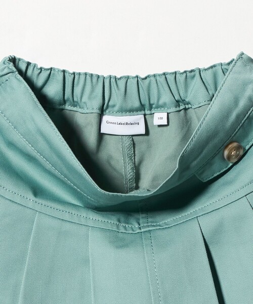 green label relaxing(グリーンレーベルリラクシング)の「ツイルプリーツ キュロット スカート / キッズ 100cm-160cm(スカート・キッズ・ライム/ベージュ/ネイビー・110cm/140cm/150cm/130cm/120cm/160cm/100cm)」の16枚目の写真