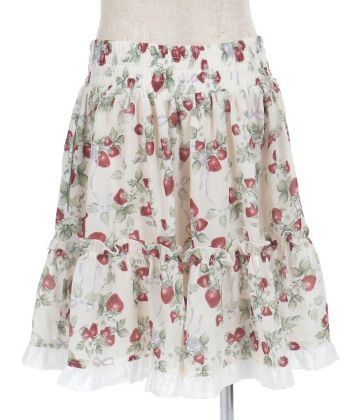 axes femme(アクシーズファム)の「いちご柄スカート(その他パンツ・キッズ・レッド/キナリ・LARGE/X-LARGE/MEDIUM)」の5枚目の写真