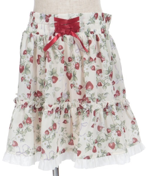 axes femme(アクシーズファム)の「いちご柄スカート(その他パンツ・キッズ・レッド/キナリ・LARGE/X-LARGE/MEDIUM)」の19枚目の写真