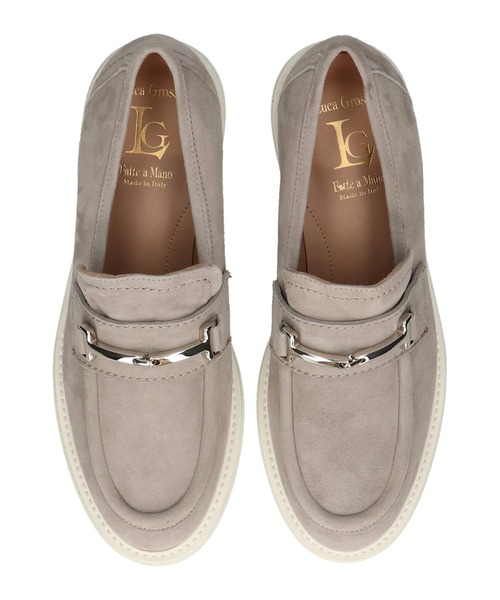 Luca Grossi（ルーカグロッシ）の「【Luca Grossi】ラウンドトウレザービットローファー(L61607)（ローファー・レディース・ホワイト/グレー系その他・39/37/36/38/35）」の7枚目の写真