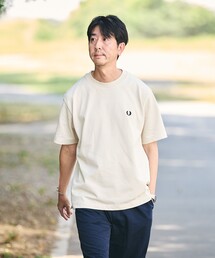 【SHIPS別注】FRED PERRY: ワンポイントロゴ ピケ Tシャツ 26SS