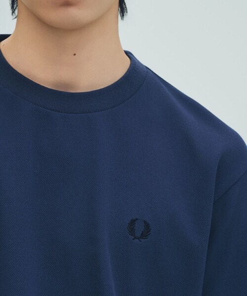 FRED PERRY(フレッドペリー)の「【SHIPS別注】FRED PERRY: ワンポイントロゴ ピケ Tシャツ 26SS(Tシャツ/カットソー・メンズ・ダークグレー/コバルトブルー/ネイビー/ホワイト/ダークオリーブ/オートミール・X-LARGE/LARGE/MEDIUM/SMALL)」の6枚目の写真