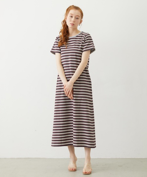 MILKFED.(ミルクフェド)の「TANK TOP AND STRIPED DRESS SET(ワンピース・レディース・ネイビー/ブラック/ライトブルー・ONE SIZE)」の4枚目の写真