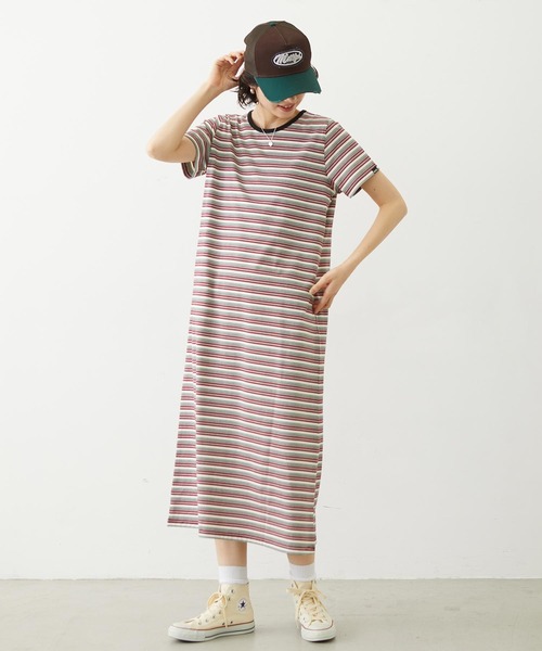 MILKFED.(ミルクフェド)の「TANK TOP AND STRIPED DRESS SET(ワンピース・レディース・ネイビー/ブラック/ライトブルー・ONE SIZE)」の6枚目の写真