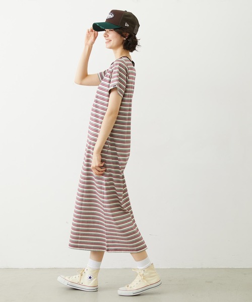 MILKFED.(ミルクフェド)の「TANK TOP AND STRIPED DRESS SET(ワンピース・レディース・ネイビー/ブラック/ライトブルー・ONE SIZE)」の7枚目の写真