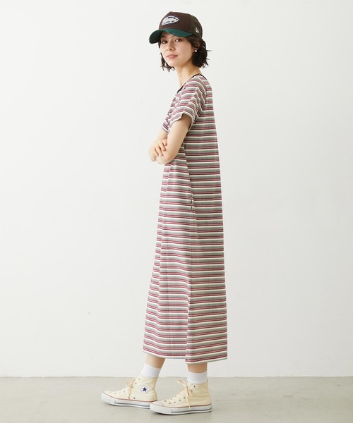 MILKFED.(ミルクフェド)の「TANK TOP AND STRIPED DRESS SET(ワンピース・レディース・ネイビー/ブラック/ライトブルー・ONE SIZE)」の8枚目の写真
