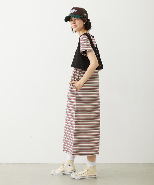 MILKFED.(ミルクフェド)の「TANK TOP AND STRIPED DRESS SET(ワンピース・レディース・ネイビー/ブラック/ライトブルー・ONE SIZE)」の16枚目の写真