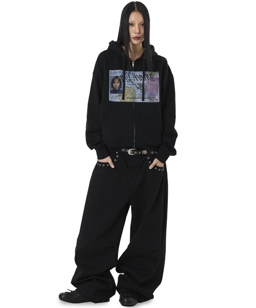 OY(オーワイ)の「『OY/オーワイ』BULLET TUCK WIDE VOLUME PANTS/ブレットタックワイドボリュームパンツ(デニムパンツ・メンズ・ブラック・L/M/S)」の5枚目の写真